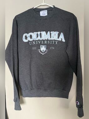 Champion Columbia University Dark Charcoal Crewneck Sweatshirt